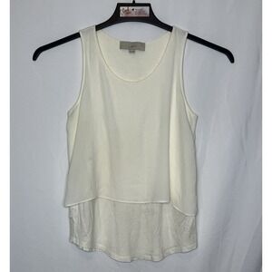 Loft Women's Size XS Ivory‎ Tank Blouse